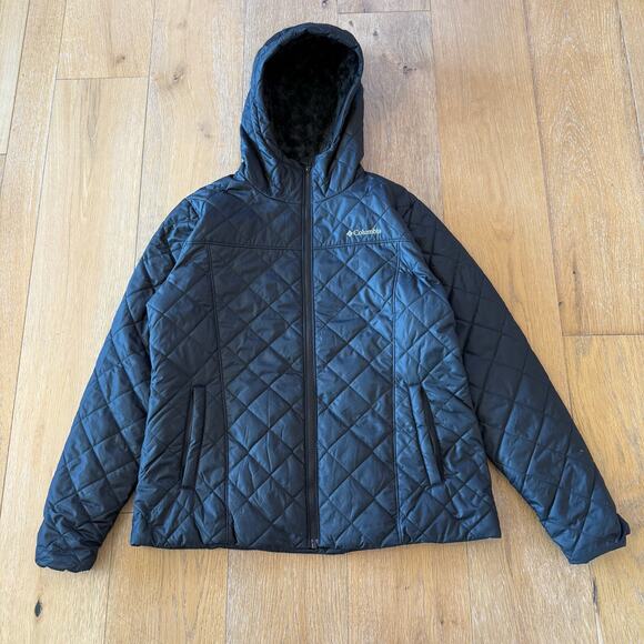 Columbia Black Coat – Fleece-Lined – Size XL - Picture 1 of 5